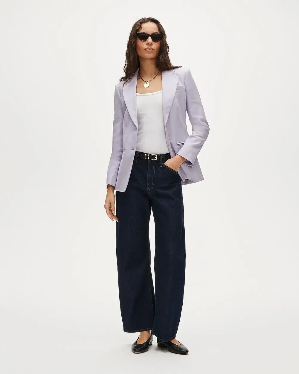 J. Crew Womens Margeaux Blazer In Stretch Linen Blend Lavender Blush Size 4 NWT